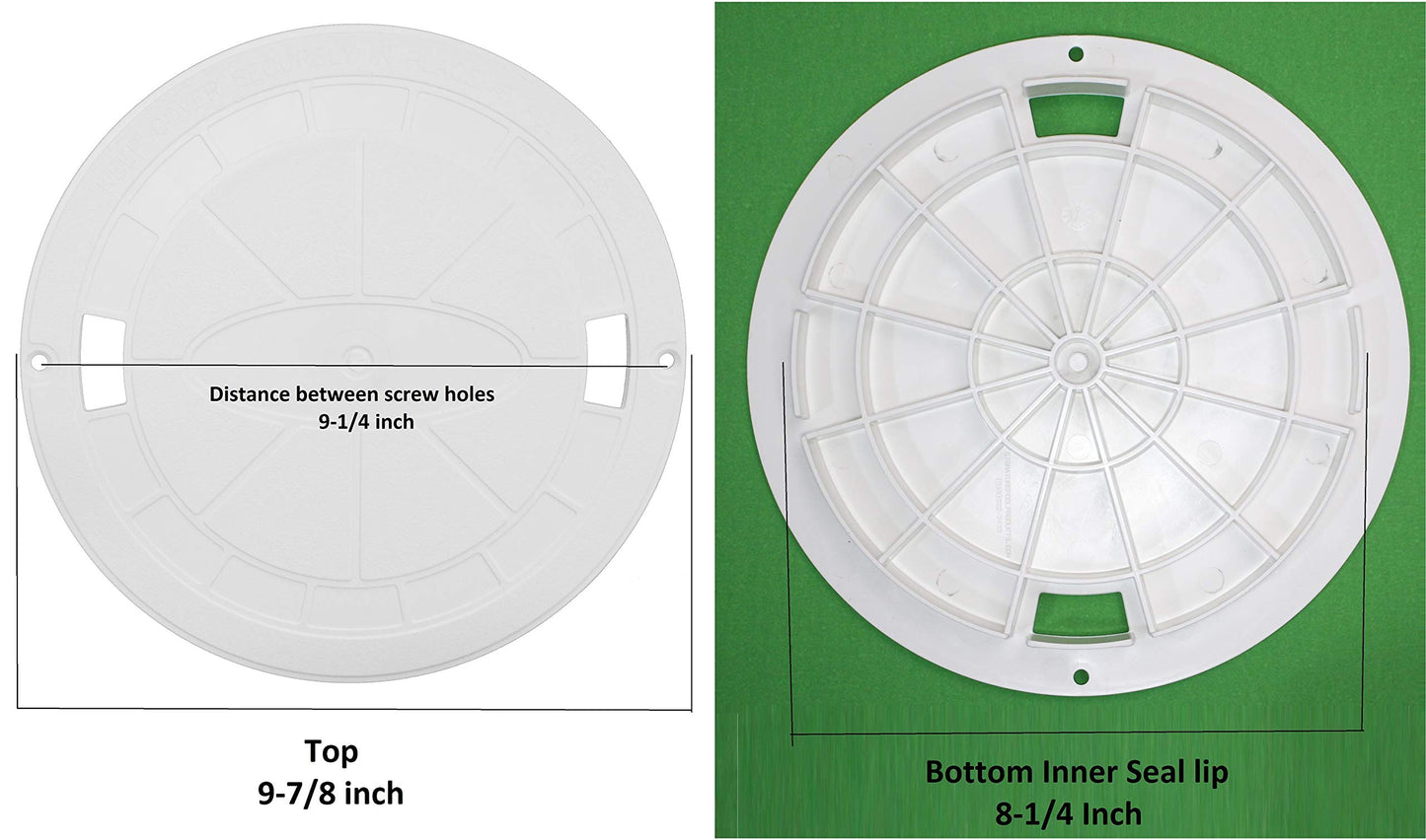 JSP Manufacturing Aftermarket Skimmer Lid Replacement for Hayward Swimming Pool Skimmer Deck Cover SP1070C SPX1070C (2)