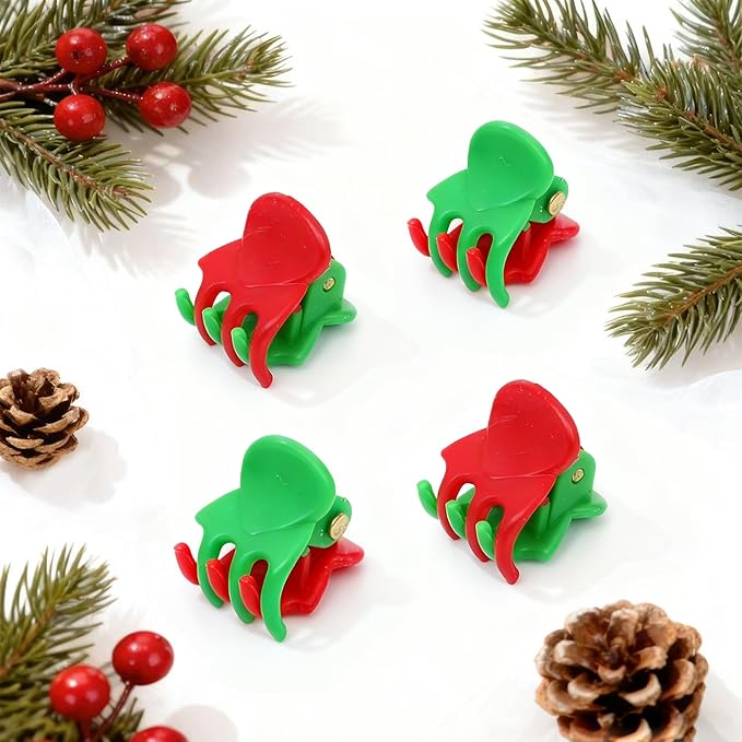 YOHAMA 36 PCS Colorfuls Mini Hair Claw Clips Great for Design Kids and Adult Christmas Hairstyles Decoration Buns, Pining Bangs Strong Grip Multi-function Clamp Clips.
