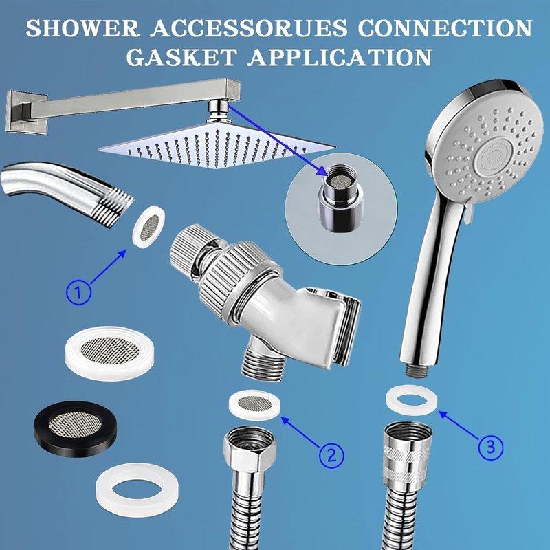 ZDBB 1000 Pcs 18 Size O Ring Kit+18 Size Rubber Washers Assortment Kit for Plumbing Faucet Water Pipe Garden Hose Washers Shower Heads Gasket Repair and Air or Gas Connections