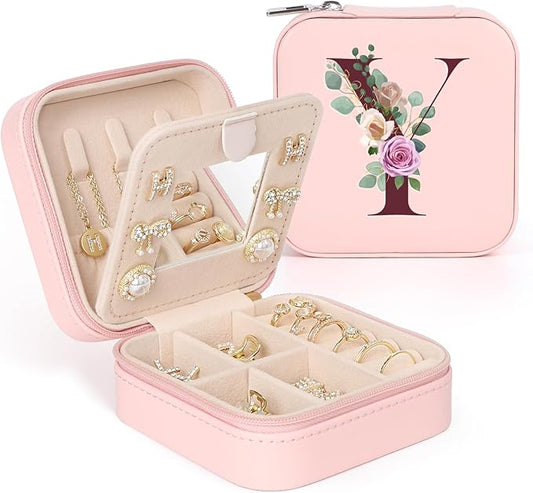 Easter Basket Stuffers for Teens Essentials, Valentines Day Christmas Stocking Stuffers for Women Teen Girl Gifts Trendy Stuff Travel Jewelry Box Case Organizer Personalized Birthday Gifts