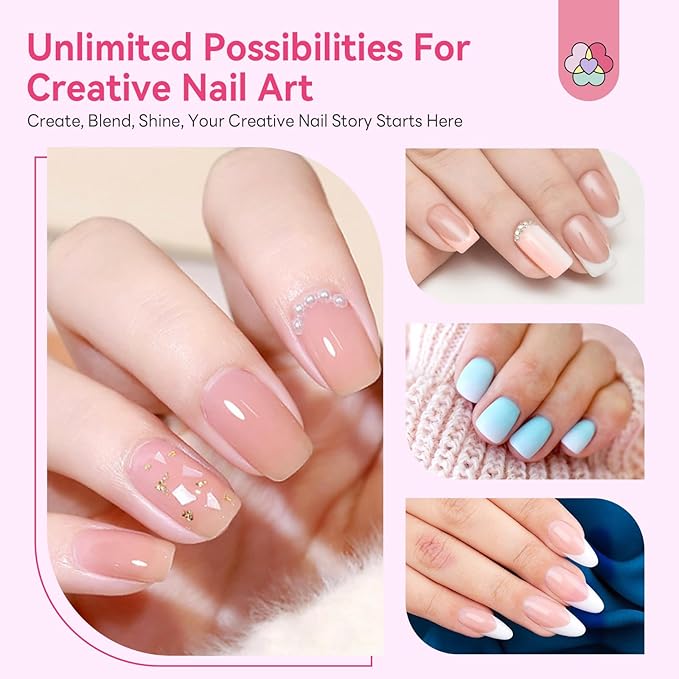 SAVILAND Essentials Colorful Mini Nail Sponge: 100PCS Ombre Sponges With Grabbing Pen Soft Nail Sponges for Ombre French Tip Tools Nail Art Kit Gradient Chrome Effect Nail Art Supplies & Nails Design