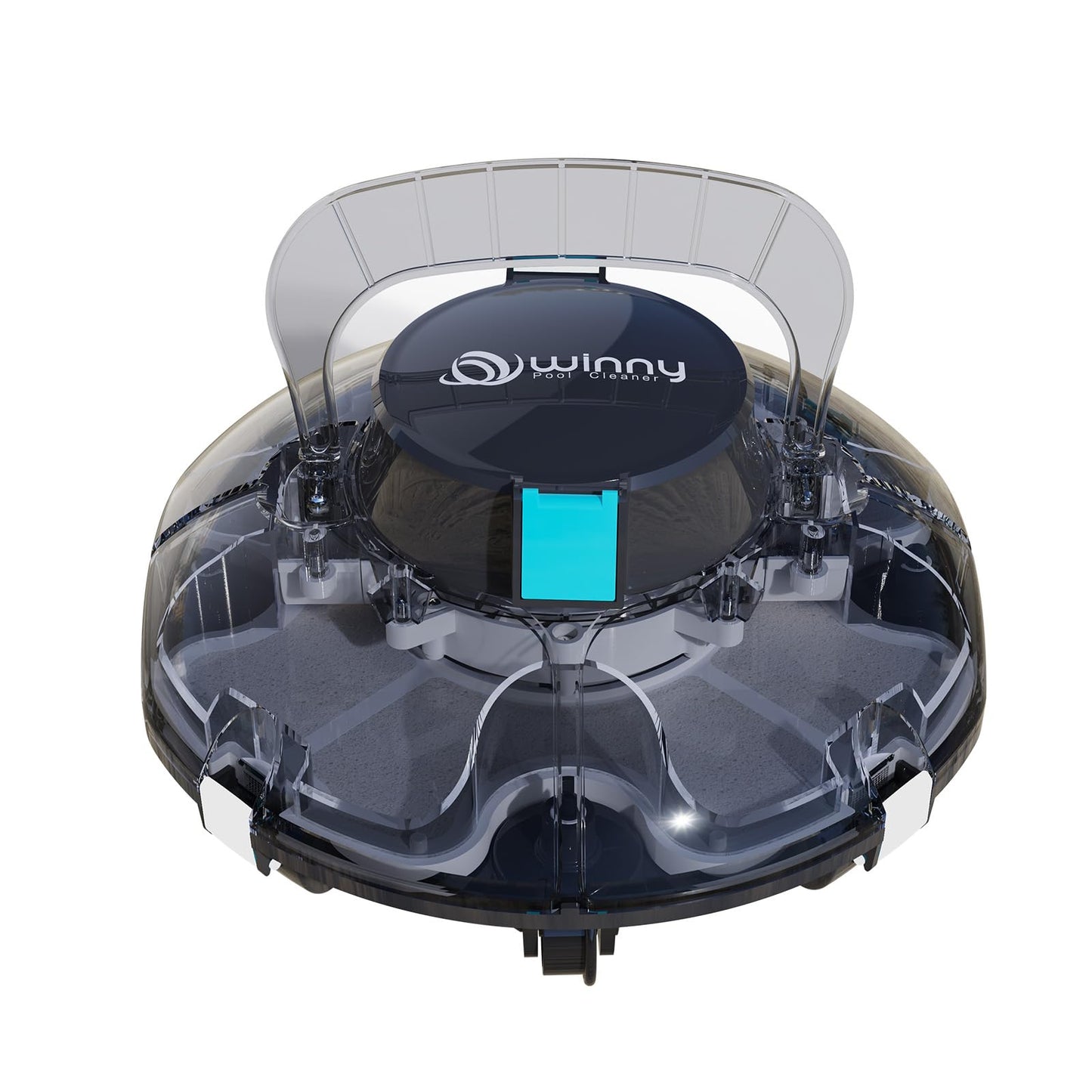 (2026 Upgrade) Cordless Robotic Pool Cleaner, Lasts 80 Min, Automatic Vacuum for Above-Ground Pools up to 650 Sq.ft,Portable, Self-Parking(Black Blue)