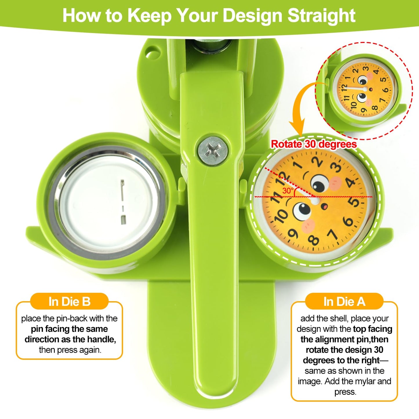 MK.Bear Button Maker Machine 58mm (2.25 in) Installation-Free, DIY Button Pin Maker Machine, Badge Punch Press with Free 100pcs Badge Supplies & Pictures & Circle Cutter & Magic Book