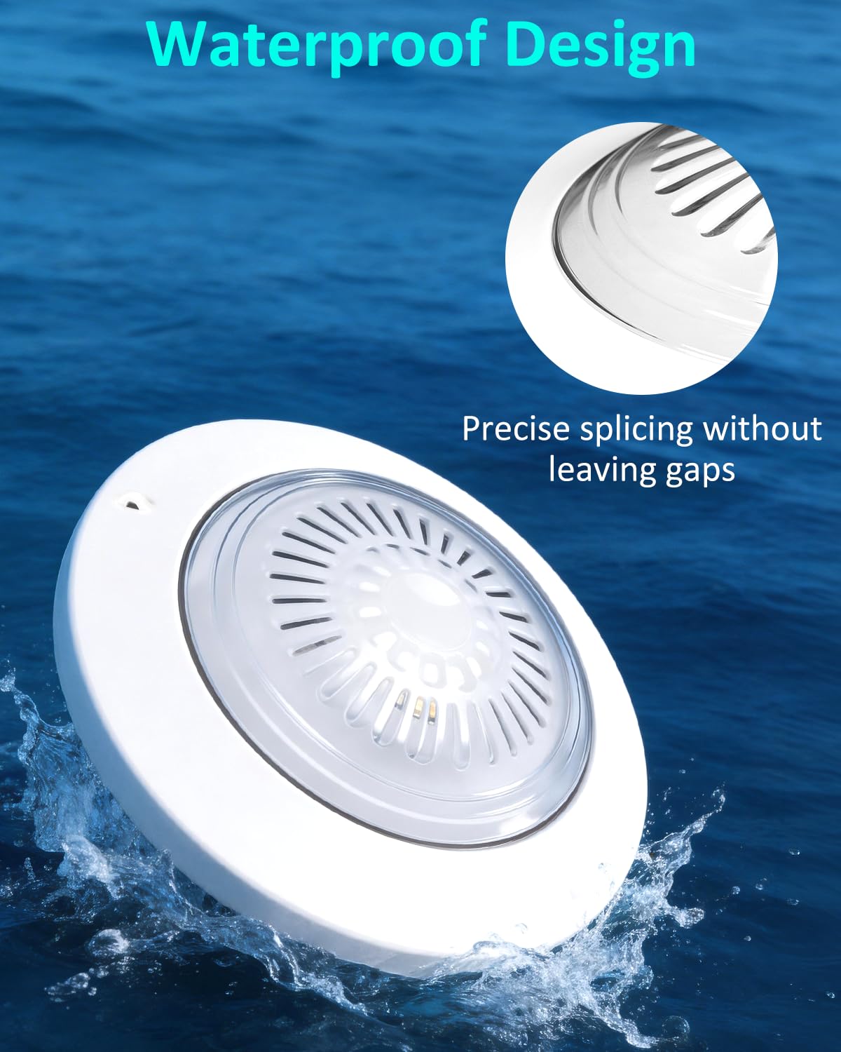 Yogaret Solar Floating Pool Lights - Pool Lights, 18 RGB Lighting Modes, IP68 Waterproof, for Inground and Above Ground Pool, Pool Party, Bathroom, Bathtub, Garden, Pond Decor（2Pcs）