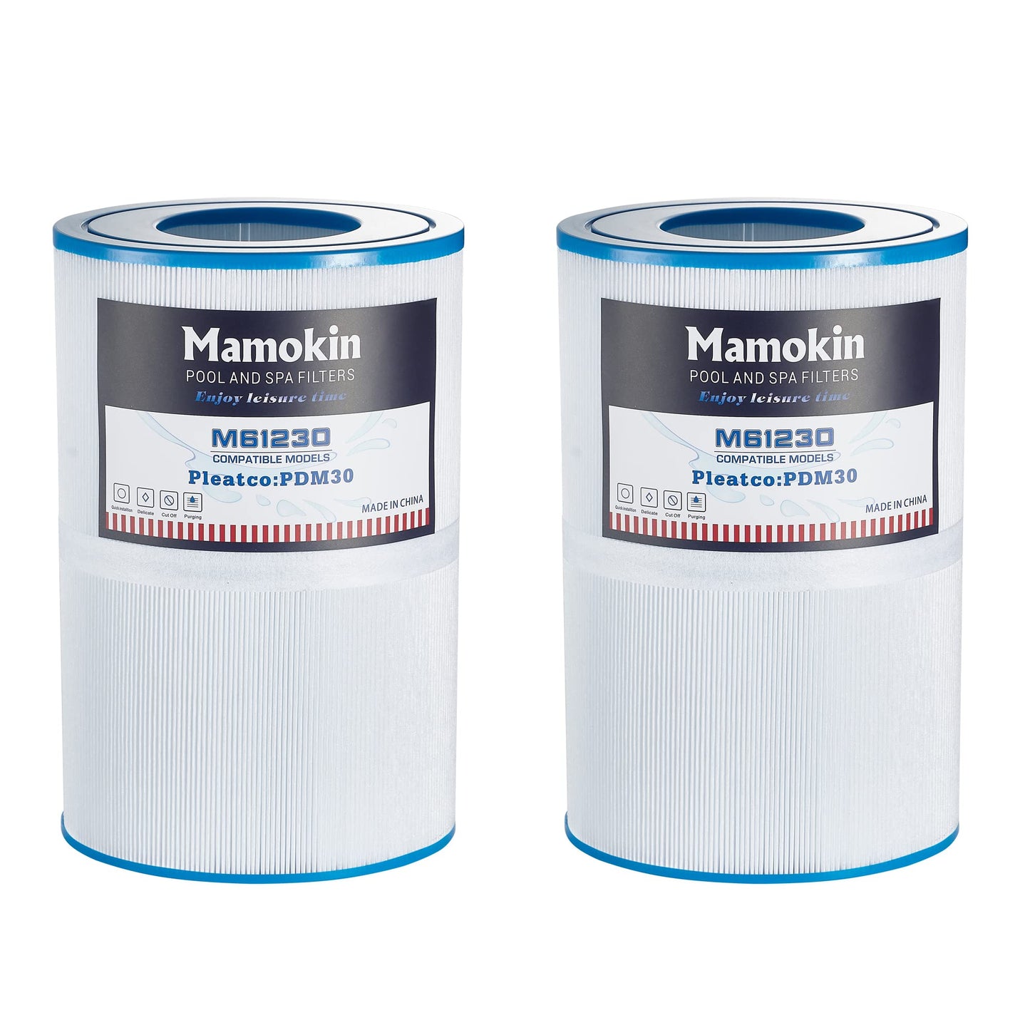 Mamokin Oval Spa Filter PDM30 Replaces Dream Maker Hot Tubs 461269, Filbur FC9940M and Odyssey, Big EZ, EZL, Crossover 730L, 730S Hot Tub Filter - 2 Pack