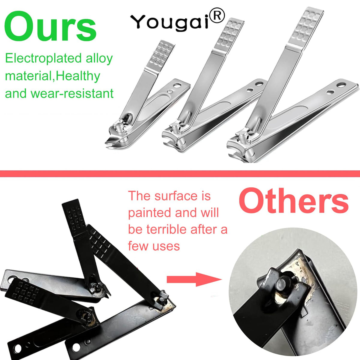 Yougai Manicure Set 18 in 1 Nail Clippers, Stainless Steel Professional Grooming Kits, Nail Care Tools Pedicure kit with Luxurious Travel Case