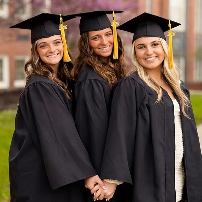 GraduationMall Single&Multiple Color Graduation Tassel with 2026 Year Charm 9"