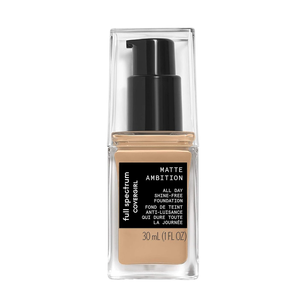 COVERGIRL Matte Ambition, All Day Foundation, Medium Cool 1, 1.01 Ounce