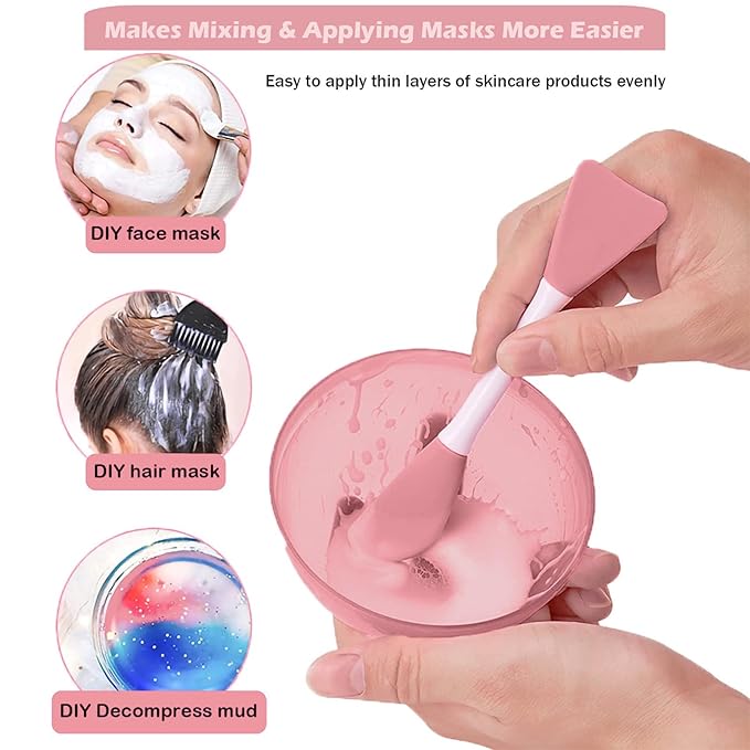 Jelly Brush, Face Mask Application Tool for Even Coverage | Skincare Enhancer | Durable Silicone | Easy to Clean | Soft Facial Applicator Brushes Tools for Peel Glycolic Makeup for Mud Cream
