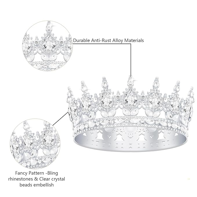 YOUlDIANZI Queen Crown Birthdays Crowns for Women, Birthday Sash, Birthday Tiara for Women Set, Princess Rhinestone BirthdayHeadband Birthday Gifts for Womens, Sweet Happy Accessories