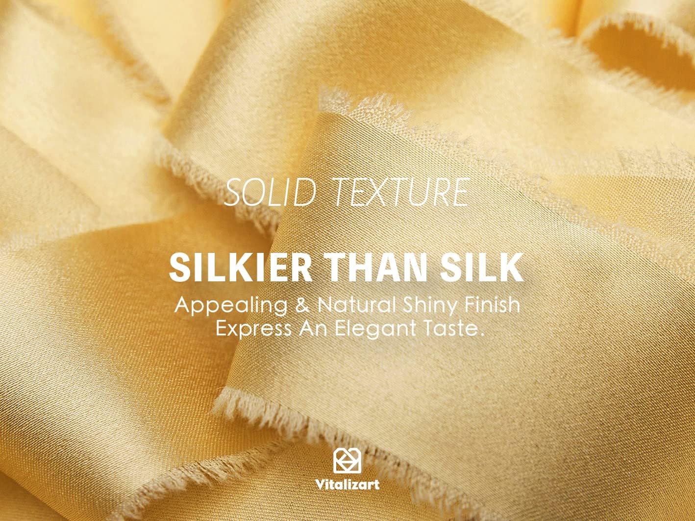 Vitalizart Gold Ribbon Silk Satin 1-1/2 inch x 15 Yard Metallic Handmade Frayed Ribbons for Gift Wrapping Baby Shower Wedding Bridal Bouquets Holiday Decor