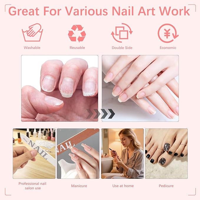110pcs Nail Care Kit,10pcs Nail Files Different Grit Straight and Half Moon, 100pcs Wooden Nail Care Sticks, Cuticle Manicure and Pedicure Stick for Salon Home (Wooden Kits)