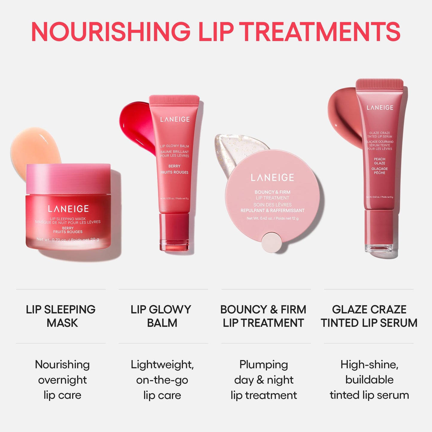 LANEIGE Glaze Craze Tinted Lip Serum, Cinnamon Sugar: Hydrating Lip Serum for Glossy, Nourished Lips with Plumping Polypeptides