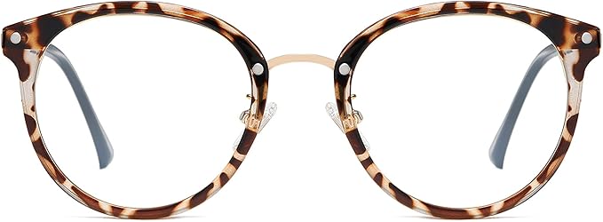 SOJOS Retro Round TR90 Blue Light Reading Glasses Womens Mens Readers Computer Glasses Eyewear Frame SJ9001