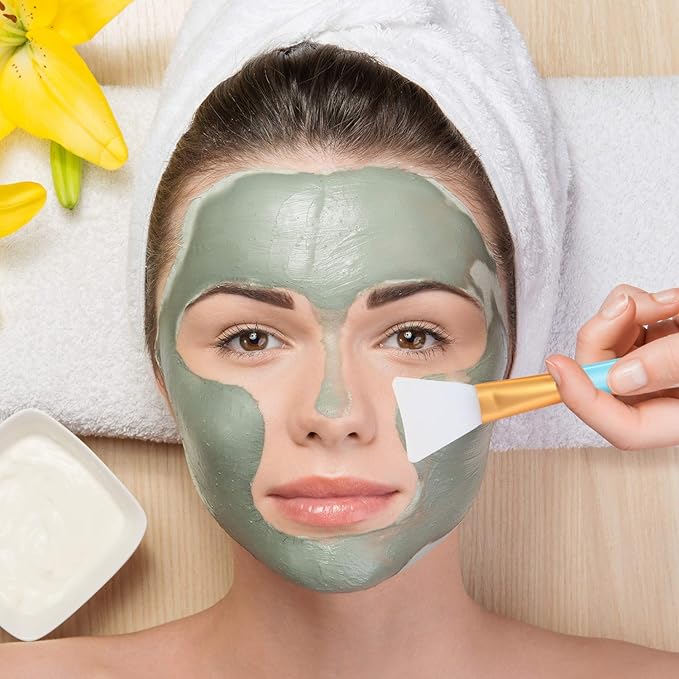 Patelai 20pcs Silicone Face Mask Applicators Soft Face Mask Brushes Facial Mud Clay Beautytools for Sleeping Mud Hairless Body Lotion Body Butter
