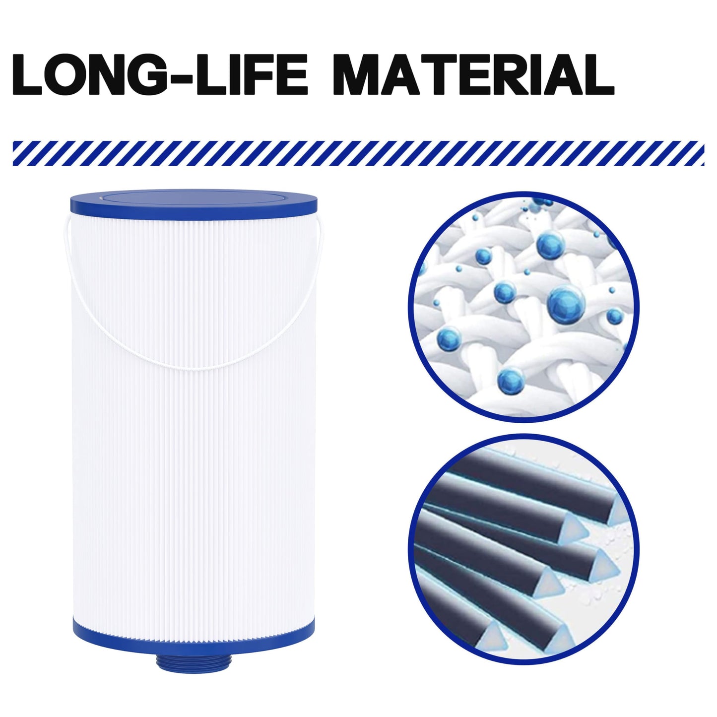 Wowreed Spa Filter Compatible with 303279, FC-2402, Free Flow, AquaTerra, Fantasy Hot Tub Filter, 1 1/2" Finer Thread (1 Pack)
