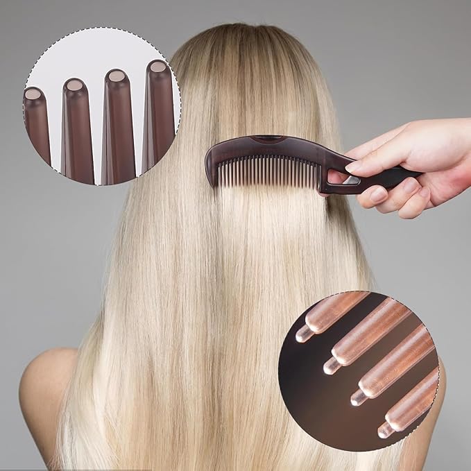Dandruff Comb, Hollow Tooth Button Comb, Detoxing Comb Energy Massage Comb, Scalp Psoriasis Comb Dandruff Removal Comb, Lice Comb Multifunctional Hairbrush For Women Men Kids