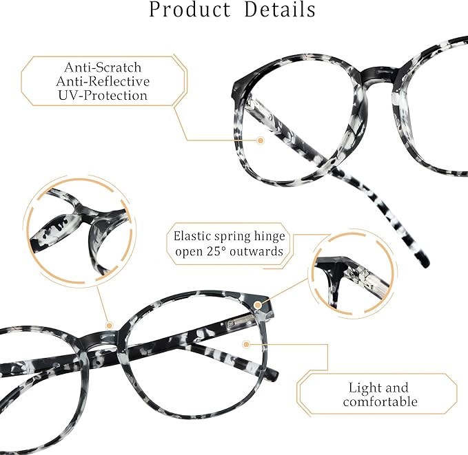 LifeArt Blue Light Blocking Glasses, Computer Reading Glasses, Gaming Glasses, TV Glasses for Women Men (Gray, 2.00 Magnification)