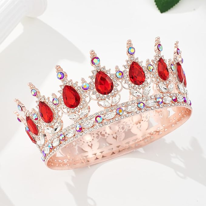 YOUlDIANZI Queen Crown Rhinestone Wedding Crowns and Tiaras for Women Costume Party Hair Accessories Princess Birthday Crown Crystal BridalCrown