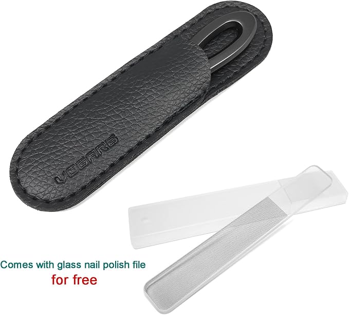 Toenail File for Thick Toenails, 3.6 Inch Finger Nail Files for Natural Nails, Double Sided 180 Diamond Grits Emery Boards, Men Woman Salon Home Travel (1 PACK-BF01)