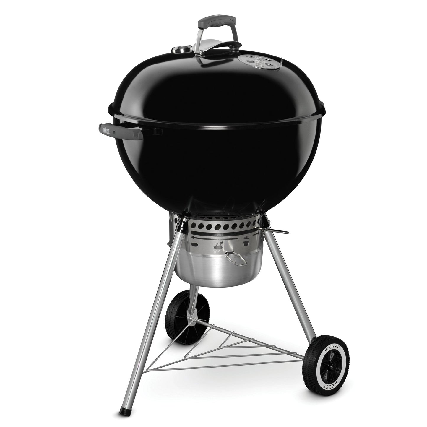 Weber Original Kettle Premium Charcoal Grill, 22-Inch, Black â Outdoor BBQ Grill with BuiltâIn Thermometer, Heat Control Dampers & OneâTouchâ¢ Cleaning System