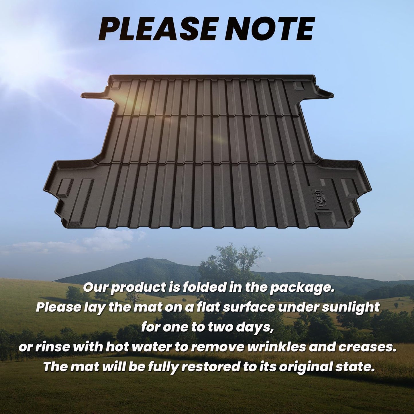 LASFIT Truck Bed Mat 2019-2026 for Chevrolet Chevy Silverado 1500 | GMC Sierra 1500 (Only Fit 5.8FT Bed), Bed Liner for Chevy Silverado GMC Sierra 1500, Not Fit Optional CarbonPro Bed