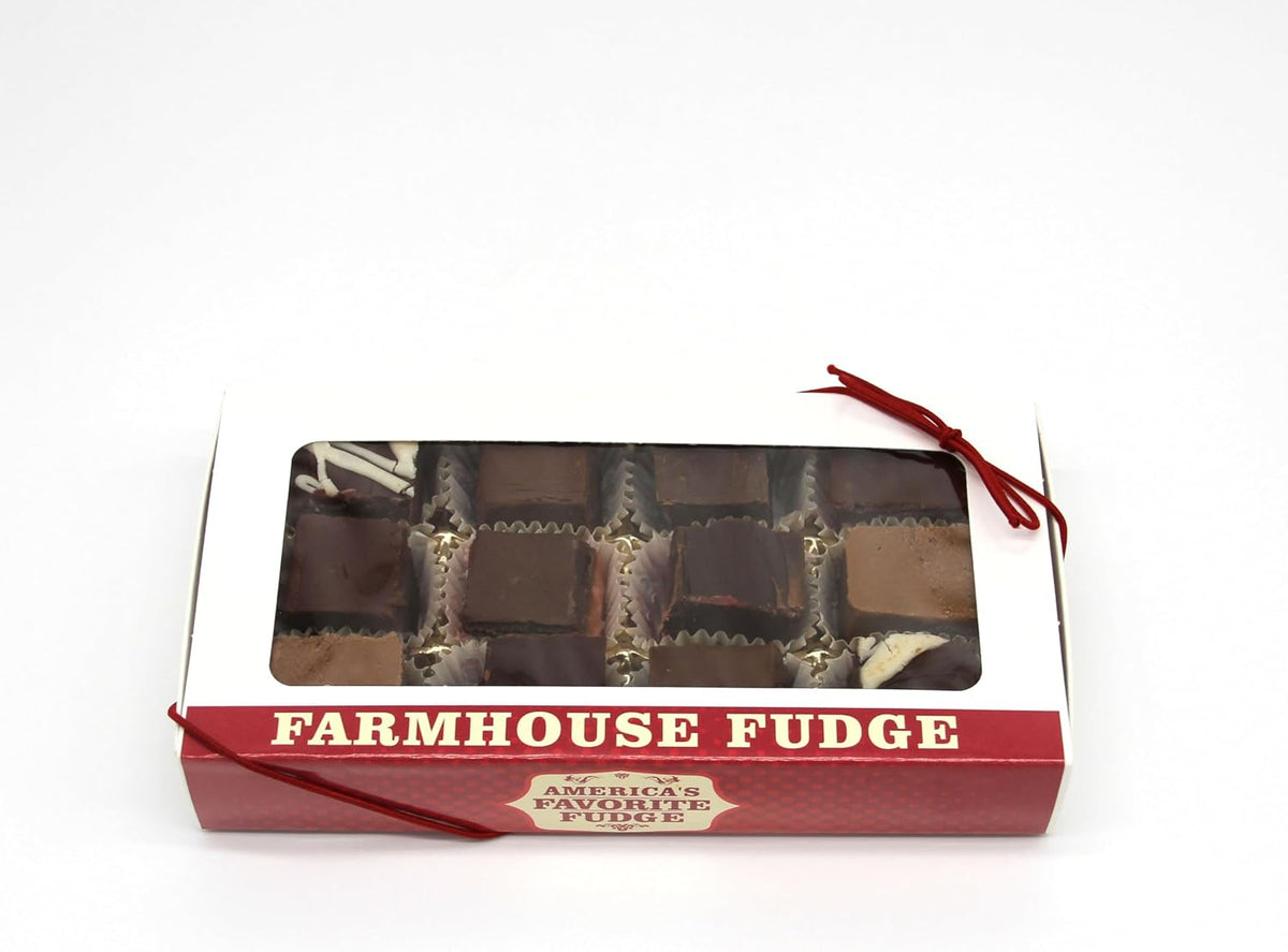 Gourmet Fudge Gift Box – 12 oz., 6 Assorted Flavors – Perfect for Anniversaries, Mother's Day, Birthdays, and Special Occasions – Creamy Homemade Fudge Gift