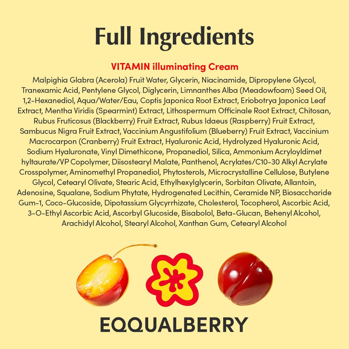 EQQUALBERRY Vitamin Illuminating Cream, Pack of 2 – Vitamin C & 5% Niacinamide + 3% TXA | Dark spots Cream | Ceramide Barrier Strength | Glowy, Lightweight Hydration (1.69 fl.oz * 2ea)