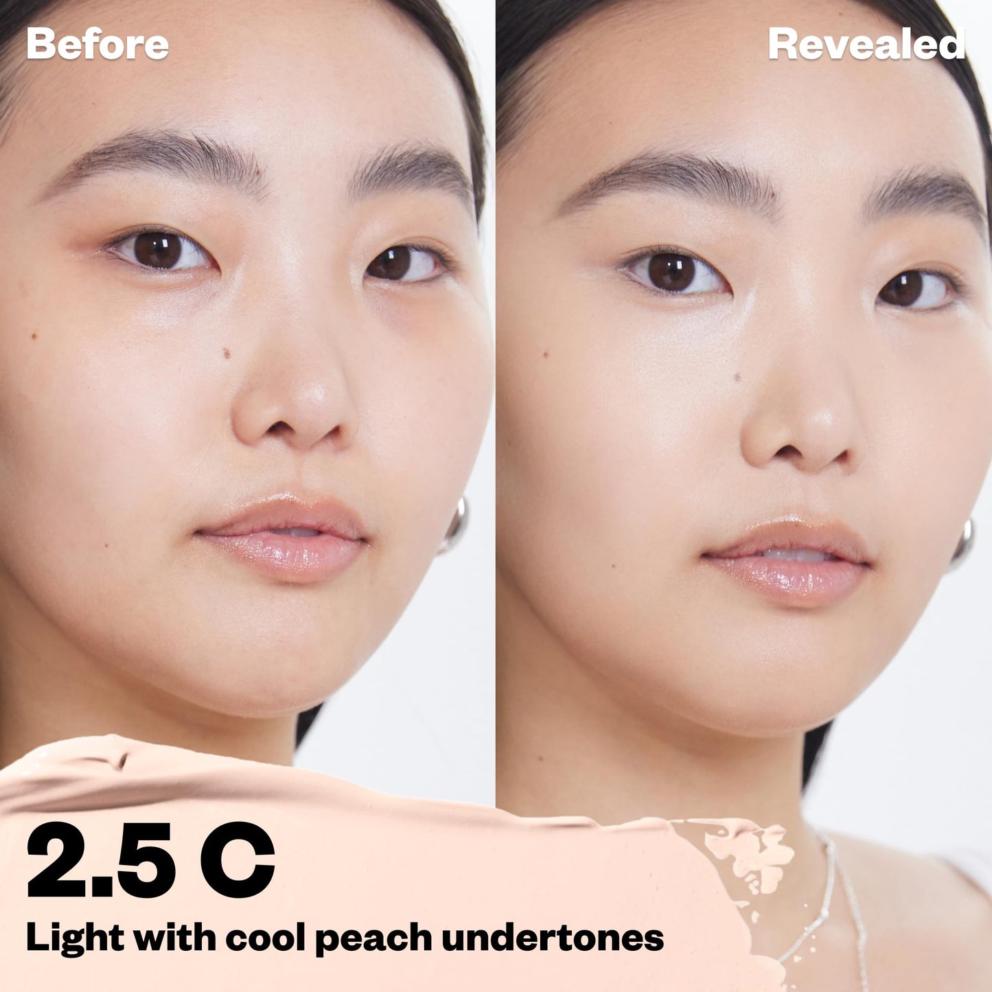 Kosas Revealer Concealer, Medium Coverage Liquid Concealer, Hydrating Under Eye and Face Brightener Makeup with Hyaluronic Acid, Vegan, Tone 2.5 C