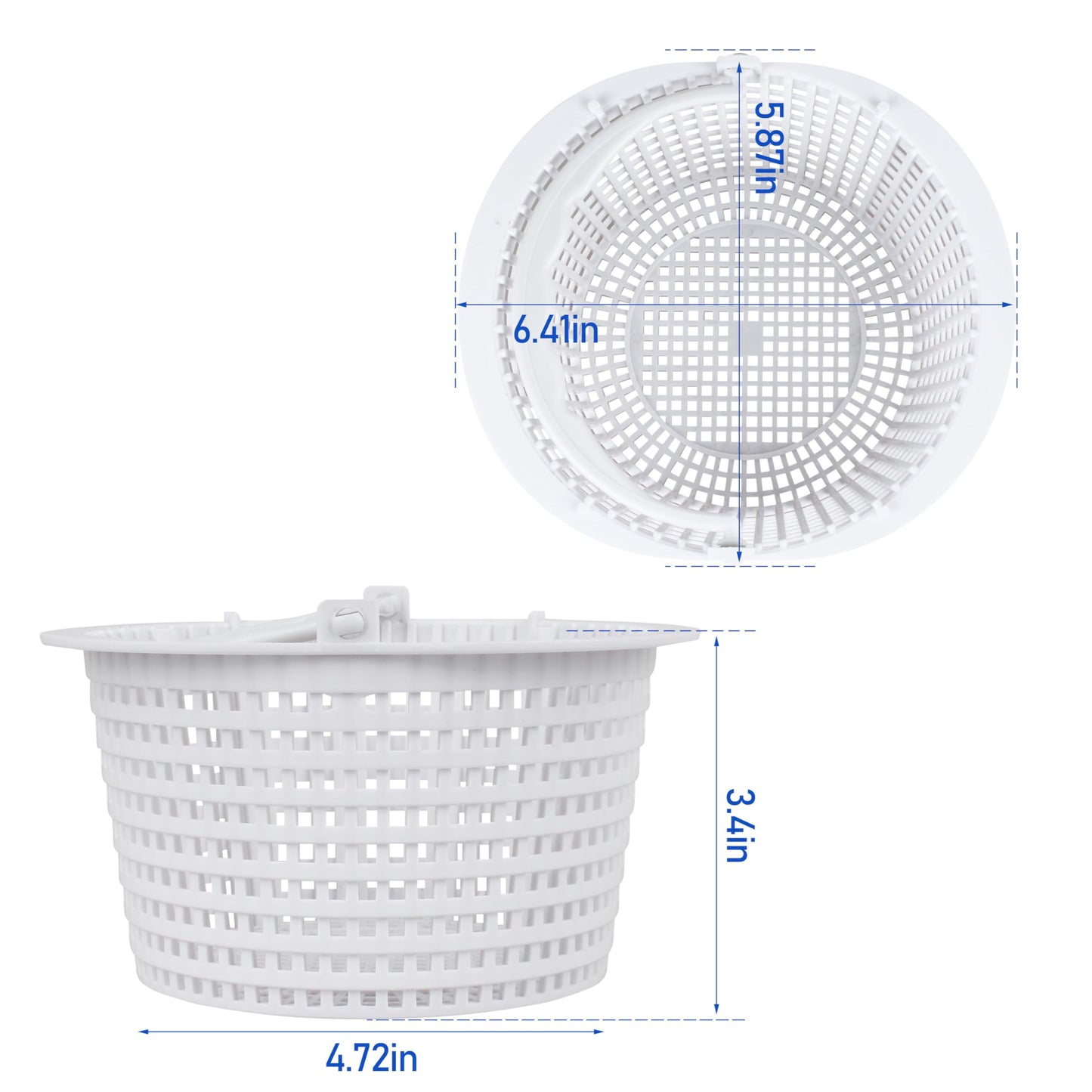 Sialvnd SPX1091C Replacement Above Ground Skimmer Basket for Hayward SP1091 WB736660,SP1091 with Handle -2pcs ﻿