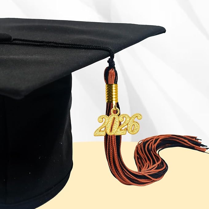 GraduationMall Single&Multiple Color Graduation Tassel with 2026 Year Charm 9"