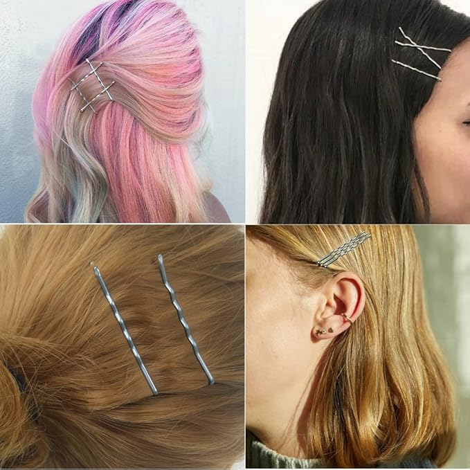 YINGFENG 220PCS 2.76 Inch Silver Bobby Pins for Women, Large Bobby Pins with Box, Reusable Non Slip Hair Pins, Great for Thick Hair