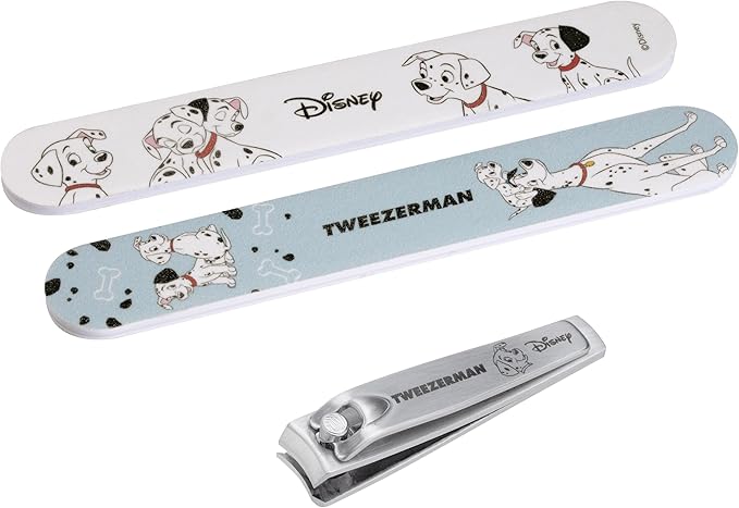 Tweezerman Disney's 101 Dalmatians Manicure Kit - Fingernail Clipper with Two Nail Files