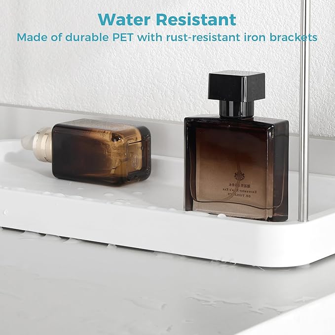 Vtopmart 2-Tier Bathroom Countertop Organizer, Vanity Dresser Counter Tray Shelf for Skincare, Perfume, Makeup, Silver