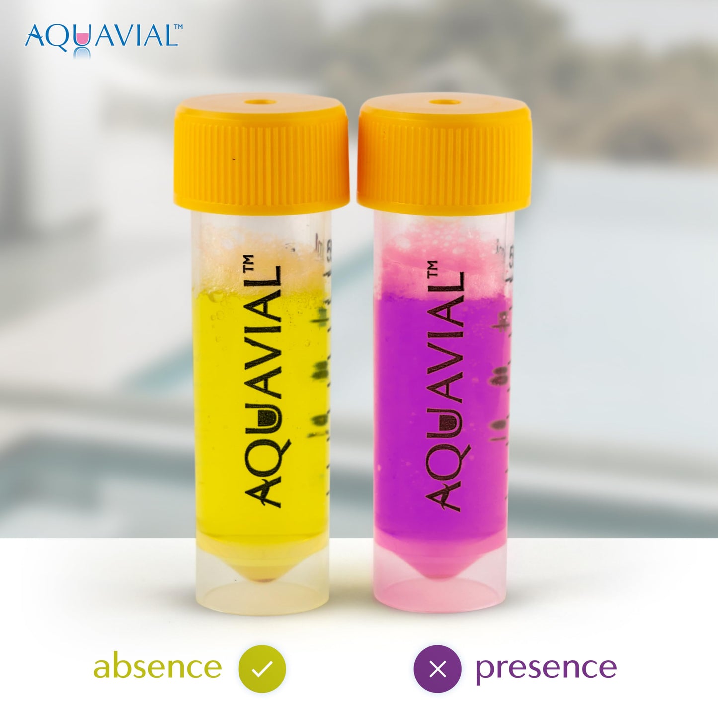 AquaVial Water Testing Kit 2 Pack - E Coli and Coliform Test for Drinking, Pool, Pond, Lake, Well Quality - Bacteria Tester