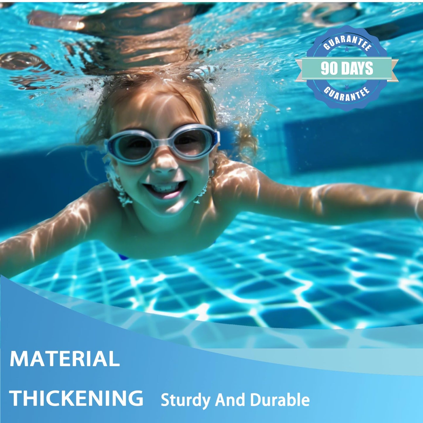 JJ JIANJIN Above Ground Pool Skimmer,No Installation Required, no Adjustable Bracket Required,Comes with 10 Filter Socks, Special Note: The Pool Pump Flow Rate Must not Exceed 1100 GPH(Turquoise)