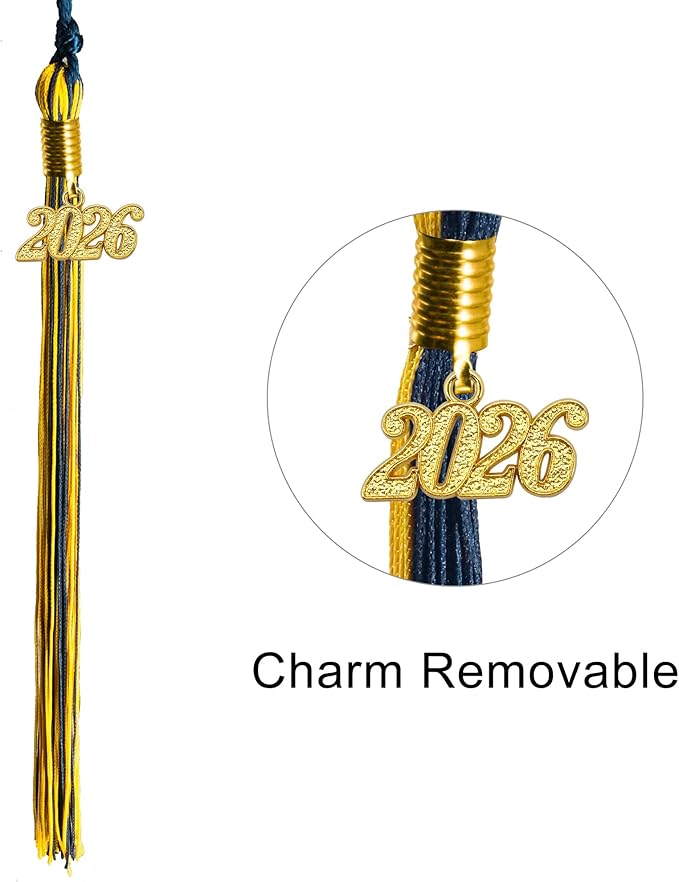 GraduatePro Matte Graduation Cap with 2026 Tassel for Adults High School and Bachelor Master 12 Colors