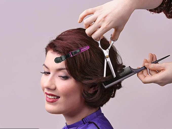 HH&LL 30pcs Alligator Styling Sectioning Hair Clips (Purple)
