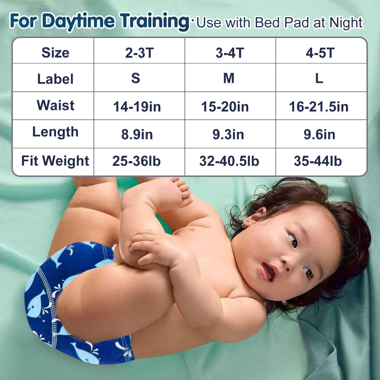 Upairy Training Pants for Boys Girls,Toddler Potty Training Underwear,Leakproof Reusable Kid Confident Panties,Children's Potty Underwear 100% Cotton for 2T-6T(4PCS,M)