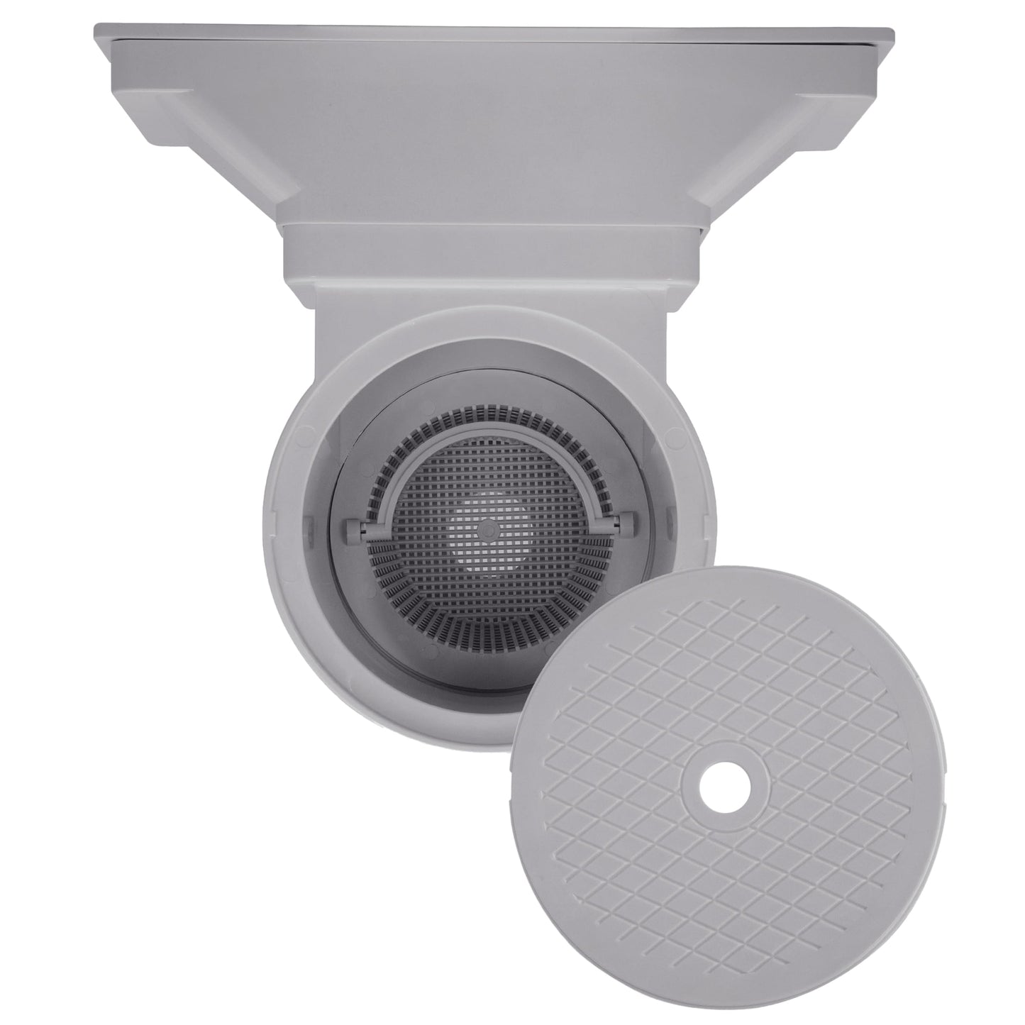 Rx Clear Heavy Duty Wide-Mouth Complete Thru-Wall Skimmer Kit for Above-Ground Swimming Pool | Made of Non-Corrosive Abs Plastic | Chemical Resistant | Grey