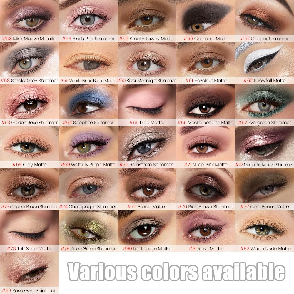 Kaely 8Pcs Cream Eye Shadow Sticks Set, Matte Shimmer Eyeliner Pencil Eyeshadow Palette Makeup, Eye Highlighter Brightener Stick for Older Women Waterproof Pigmented, sombras para ojos, New-10
