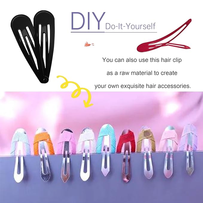 Colorful Snap Hair Clips Hair Barrettes for Girls,Clips Candy Color Hair Accessories for Kids Teens, Toddlers,Women (Color=Multicolor | Pack=120-Pack)