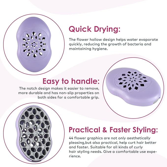 Curly Hair Styling Brush, Melous Curl Defining Brush Comb for Men Women Use Washable and Durable