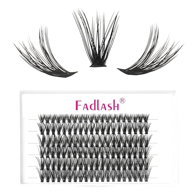 Lash Clusters Extensions 40D Individual Cluster Lashes Black Mink DIY Eyelash Extensions at Home Professional Makeup (40D-0.07-D, 11mm)