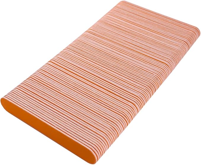 Mini Nail Files Bulk (100 Pcs), Double Sided Emery Board Nail File for Nature Nails, Manicure Tool Set Disposable Colorful Nail File for Home Salon Use Travel Size Men Women Kids Wood Board