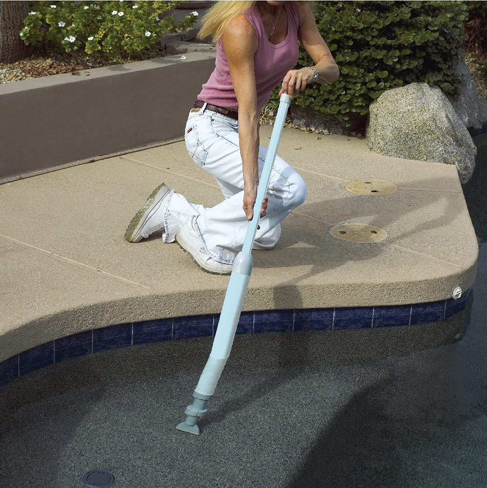 GAME 18615-BB Manual Handheld Spa Vac, Light Blue