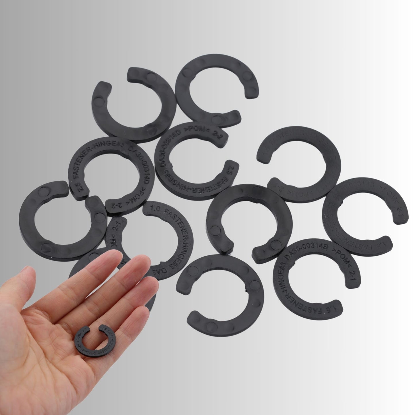 MOTOFITOOL 12 Pcs Upgraded DA99-04158A Hinge Shim Refrigerator Door Height Adjustment Kits, Replacement Parts Compatible with Samsung 3282540, DA60-00314C, PS6448337 AP5668209, 4 Different Thickness