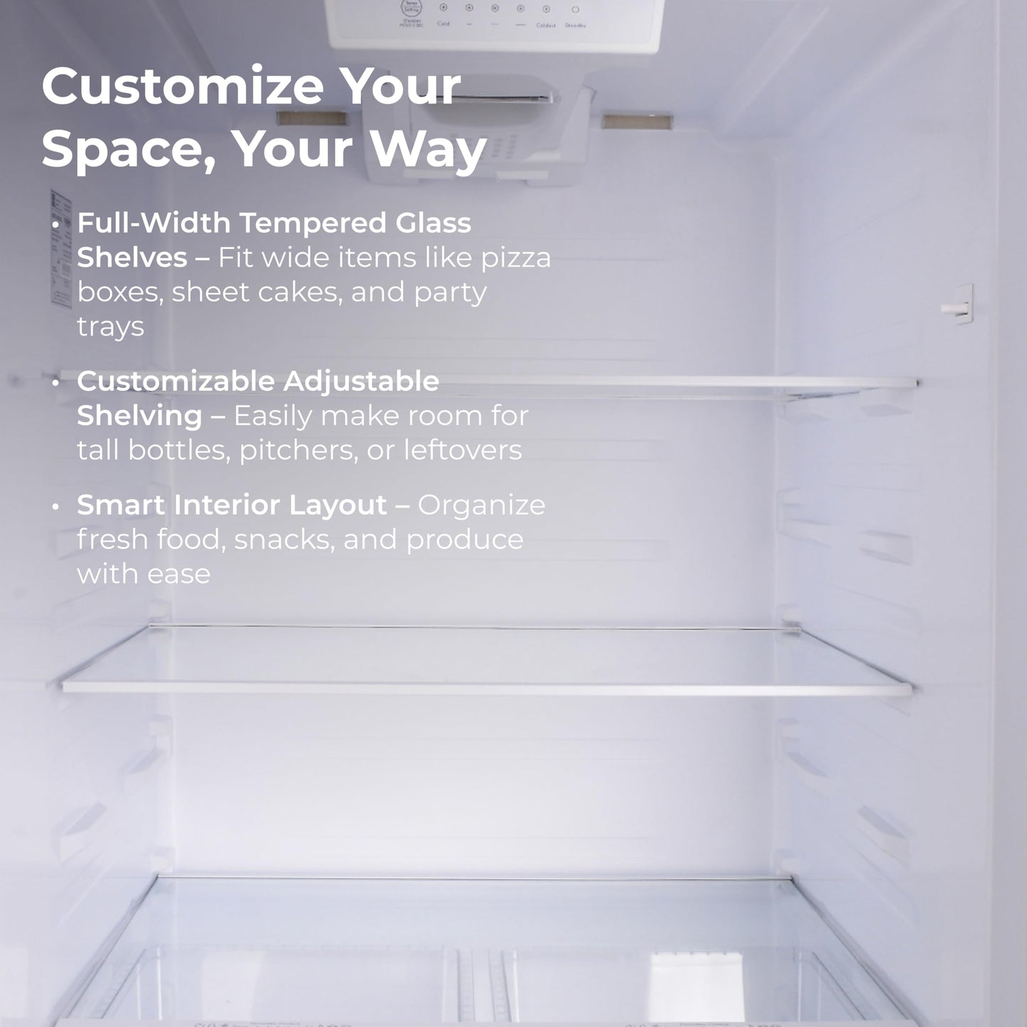Kenmore 30 in. 18.1 cu. ft. Capacity Refrigerator/Freezer with Adjustable Glass Shelving, Humidity Control Crispers, Ice Maker, ENERGY STAR Certified, Fingerprint Resistant Stainless Steel