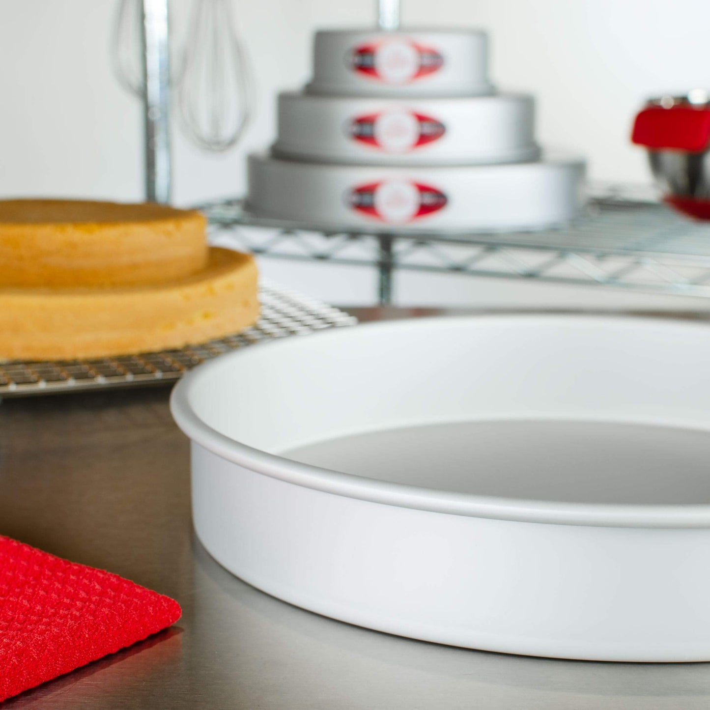 Fat Daddio's Anodized Aluminum Round Cake Pan, 12 x 2 Inch (Pack of 2)