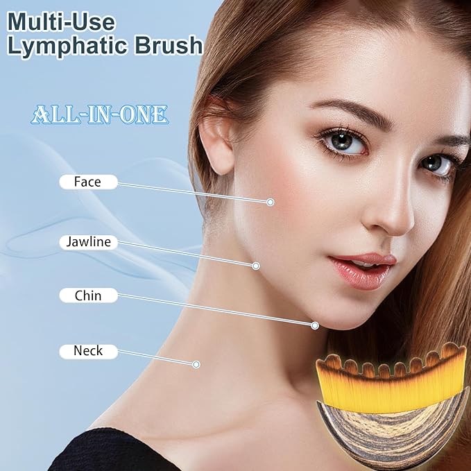 New Lymphatic Contour Face Brush - Contour Face Brush for Lymphatic Drainage, Enhancing Elasticity, Brightening Skin Tone, Relieve Fatigue, Mother's Gift, Christmas Gift for Man and Woman(1PCS)